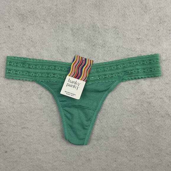 Hanky Panky DreamEase Thong Panties One Size OS Assorted 3 Pack Lace Low Rise - Picture 4 of 9